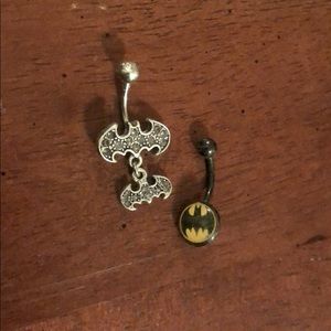 Batman Belly Rings